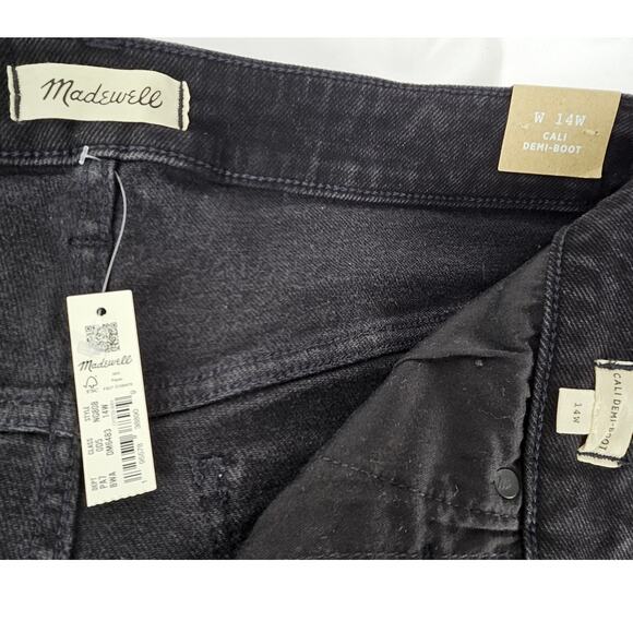 MADEWELL CALI DEMI-BOOT WOMEN'S BLACK JEAN SIZE 14W WITH MAGIC POCKETS - Picture 12 of 12